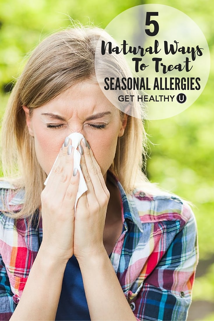 Here are 5 natural ways to treat your seasonal allergy symptoms.