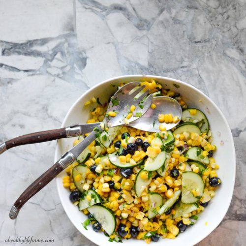 This blueberry corn salad is so deliciously refreshing and simple to make too!