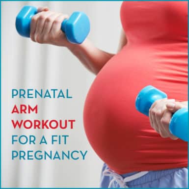 Keep your arms strong throughout your pregnancy with these simple but effective arm exercises.