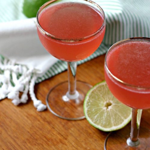 Whip up this healthier cranberry Kombucha Cosmopolitan for your next celebration for a reduced sugar cocktail that tastes amazing!