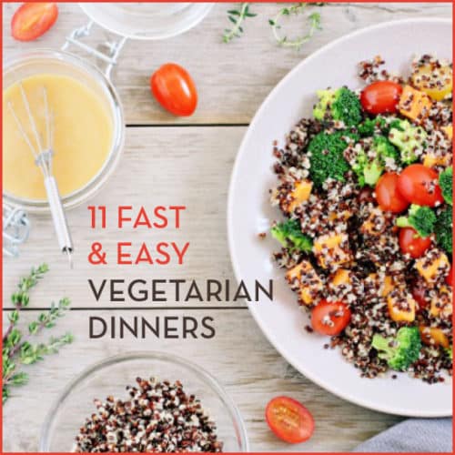 Try out these fast and easy vegetarian recipes for meat-eaters and vegetarians alike!
