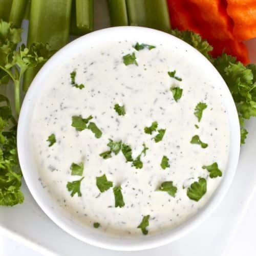 Say yes to ranch dressing with this healthy, homemade version - paleo, dairy-free and whole 30 friendly.