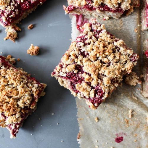 Whip up this scratch gluten-free chia jam out bar recipe for a delicious fresh and clean dessert.