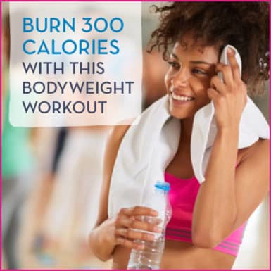 Want to burn calories fast? Try this bodyweight-only workout; no equipment necessary!