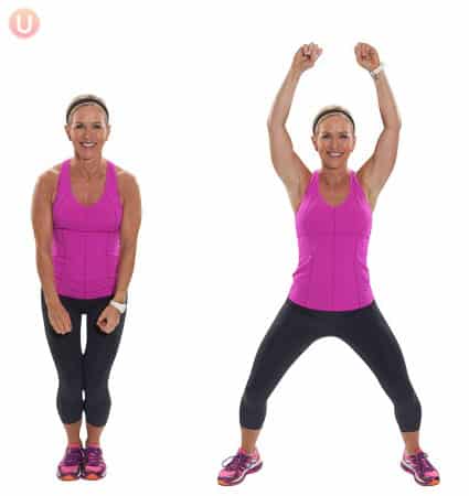 Jumping jacks are a great way to get in shape and burn calories quickly.