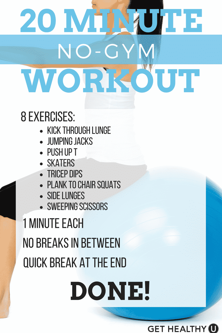 20-Minute at home workout that allows you to skip the gym but till tighten, tone, and get that heart pumping!
