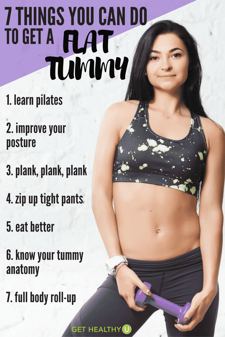 Sick of your stubborn gut? Check out these 7 things you can do to get a flat tummy!