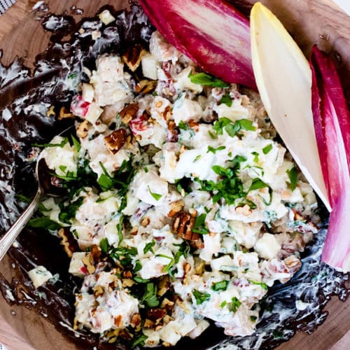 Creamy Autumn Chicken Salad with Apples & Pecans - Get Healthy U