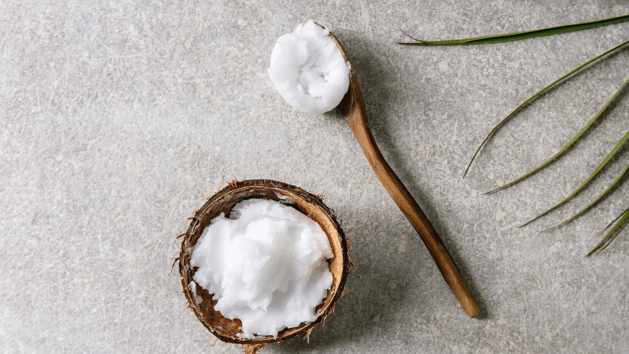 bowl and spoon of coconut oil