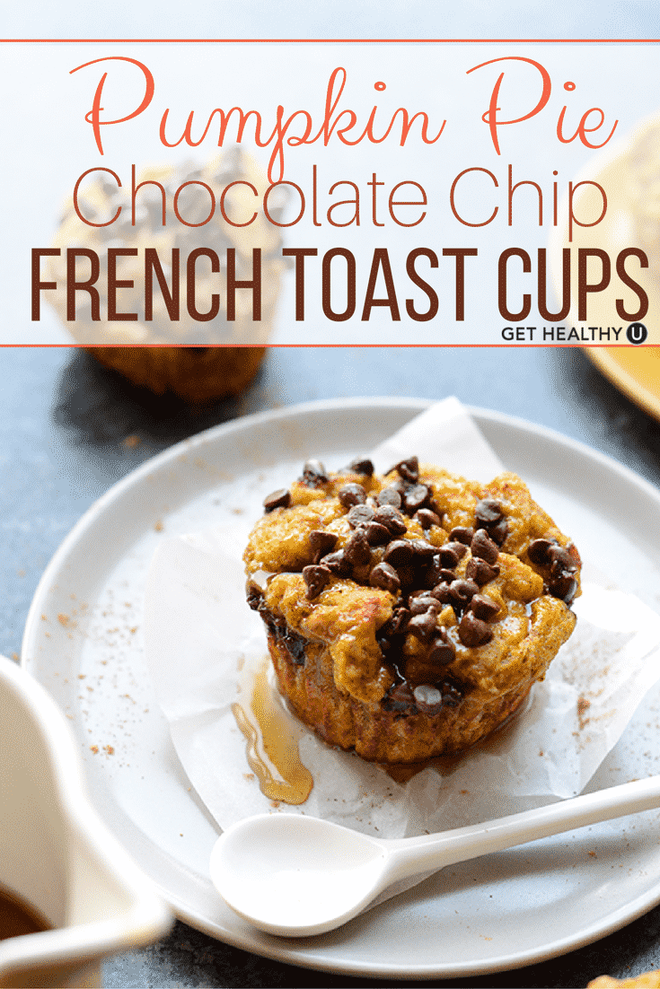 Delicious recipe for Chocolate Chip French Toast cups! A wonderful breakfast for these colder months!