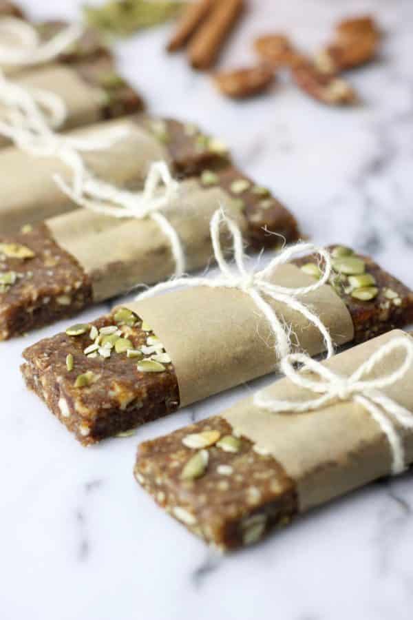 Try these delicious, no-bake pumpkin spice protein bars! They're healthy, easy-to-make and will satisfy your hunger.