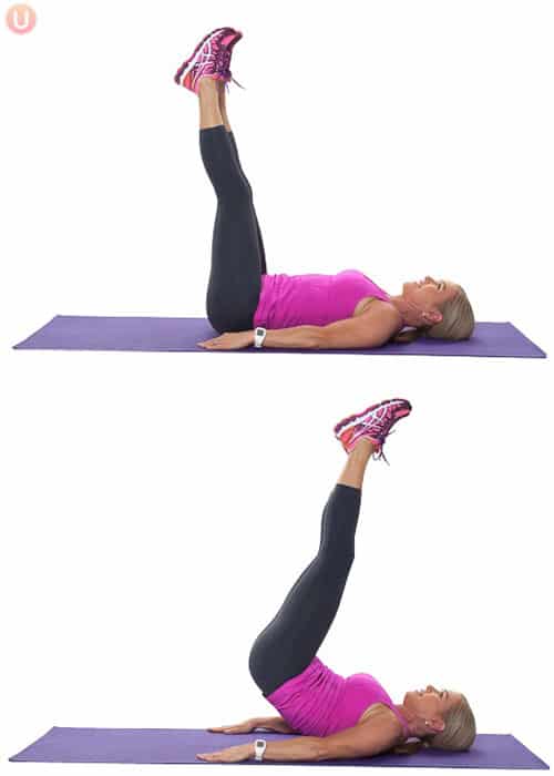 Try ab reverse curls for a flatter stomach.