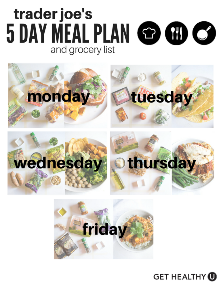 Your 1-Week Meal Plan From Trader Joe's - Get Healthy U