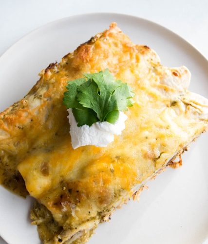 6-Ingredient Green Chile Enchiladas - Get Healthy U