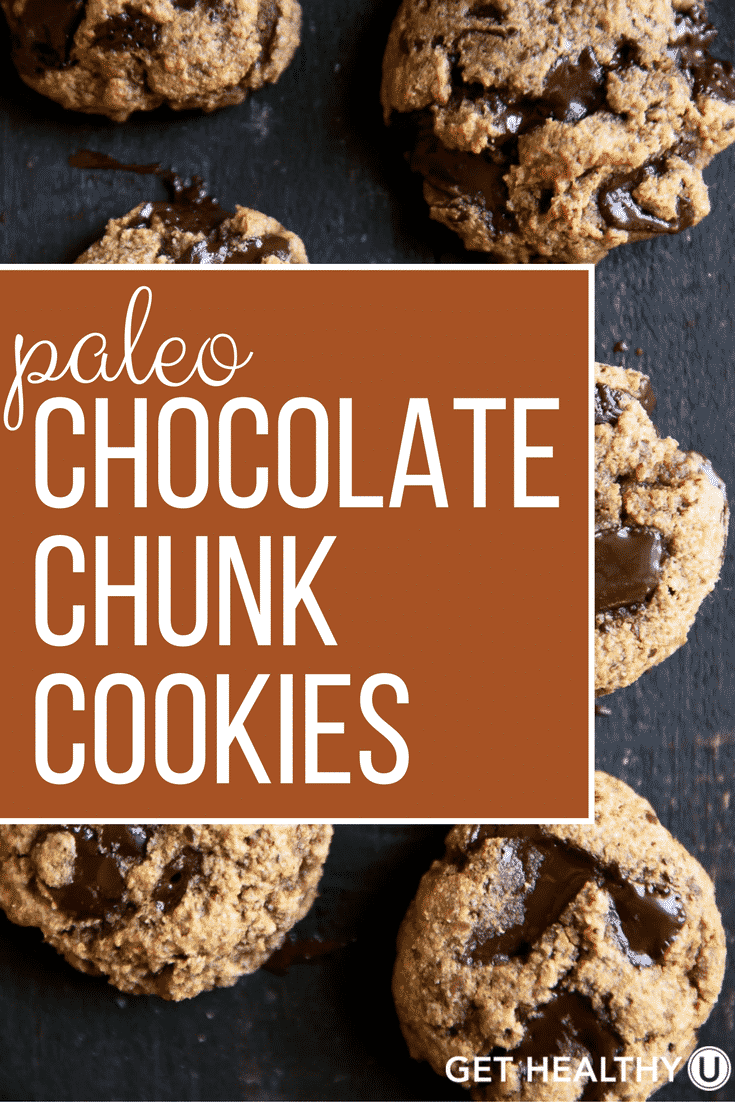 These are the BEST paleo chocolate chunk cookies! Try them today!