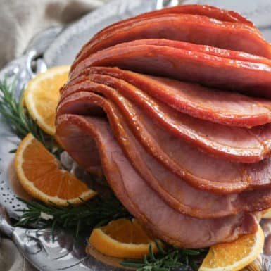 Check out this perfect holiday dinner recipe for orange glazed ham!