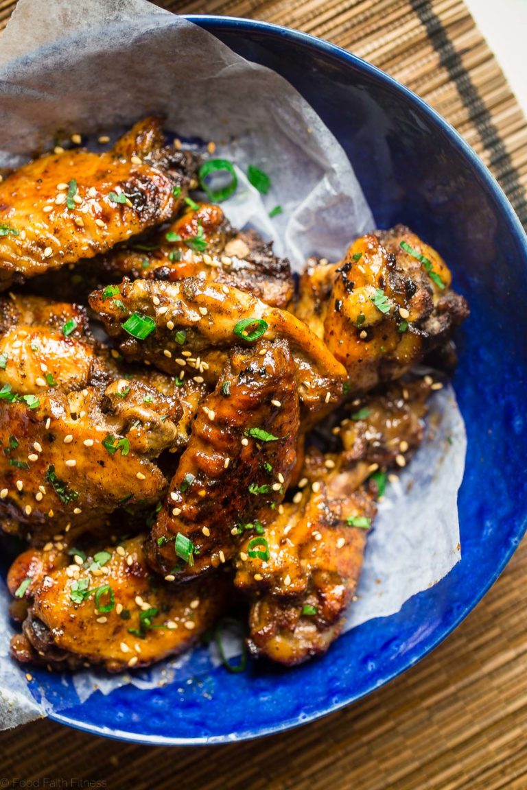 It takes just 5 minutes to prep this healthier slow cooker chicken wing recipe with 5 spice pineapple sauce.