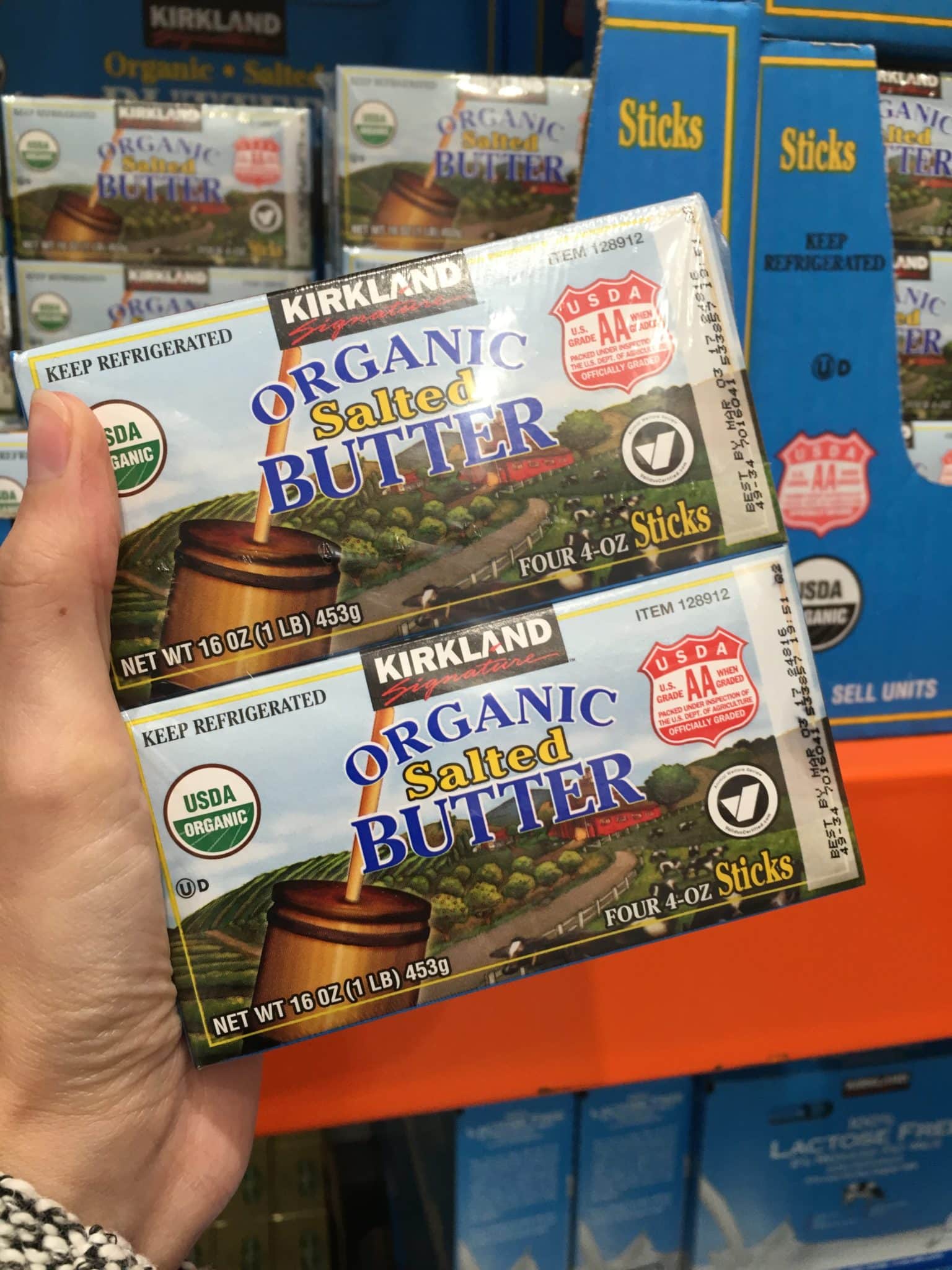 Organic butter from Costco