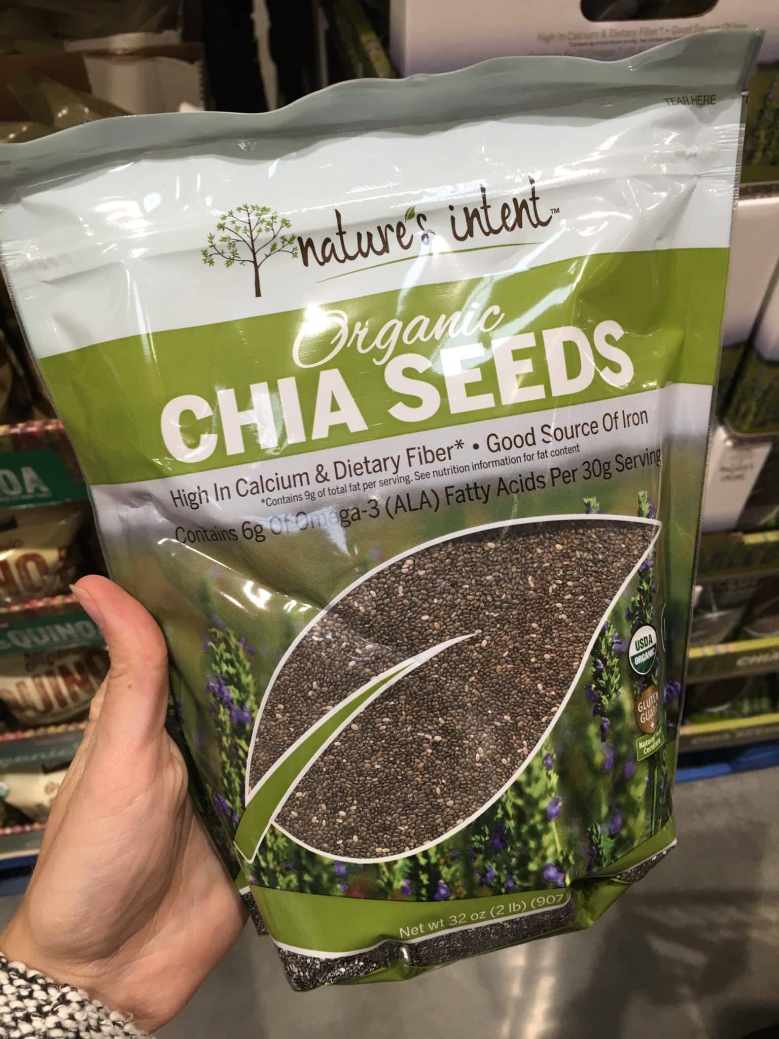 Organic chia seeds from Costco