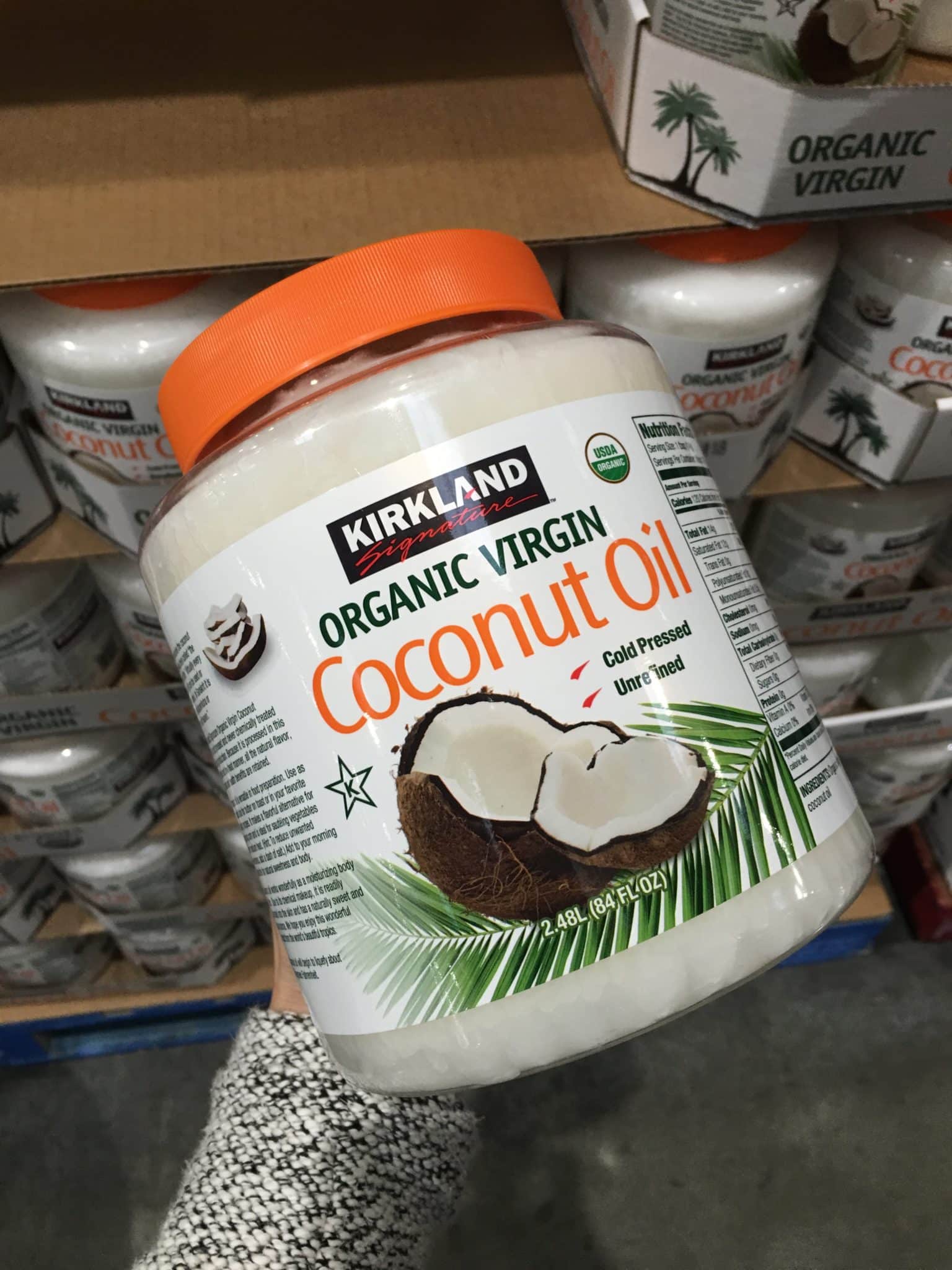 Organic virgin coconut oil from Costco