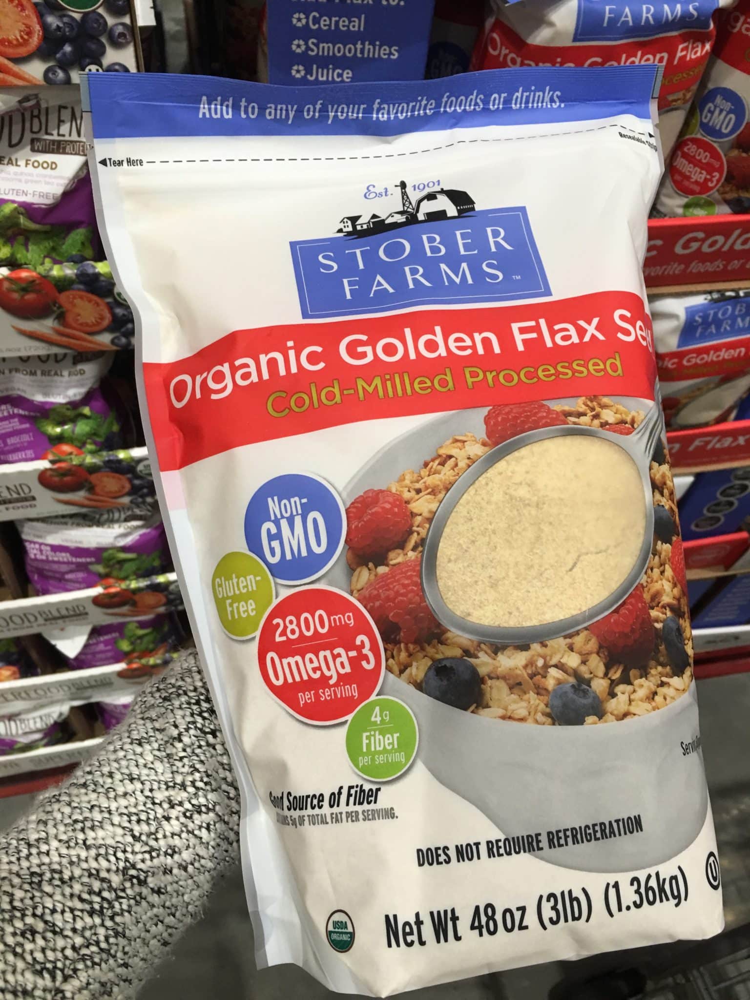 Organic golden flax seed from Costco