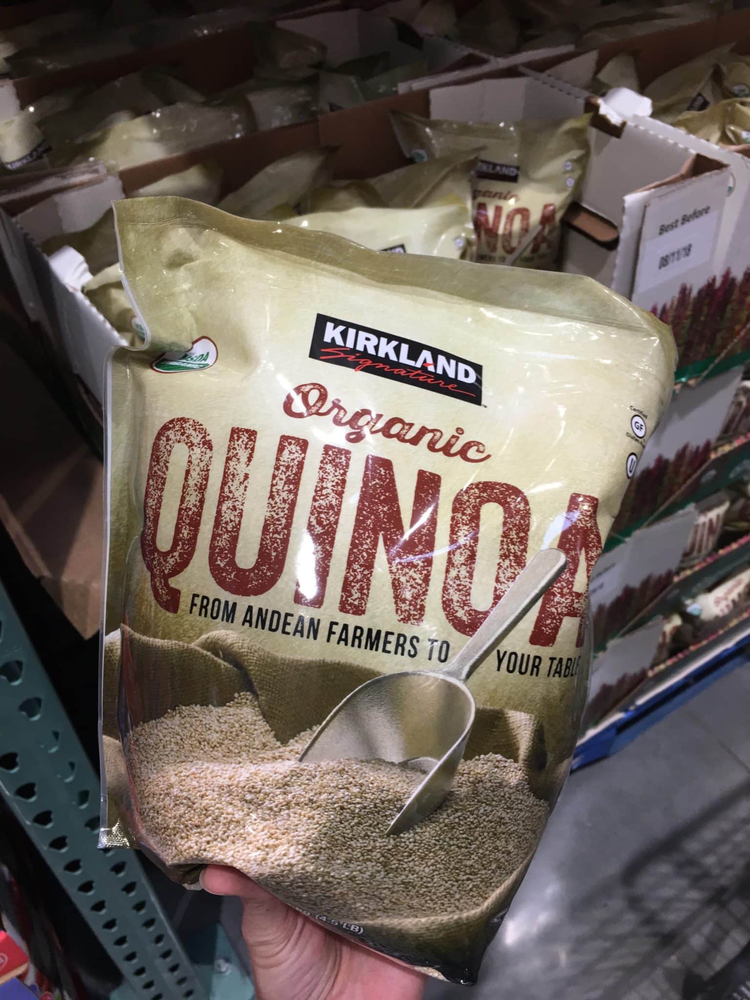 Organic quinoa from Costco