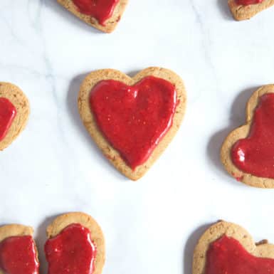 Check out our recipe for Whole Wheat Coconut Oil Sugar Cookies with Natural Strawberry Icing! They're the perfect dessert on Valentine's day dessert, and a healthy dessert option that everybody will love!