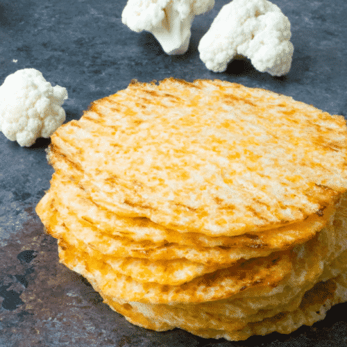 This is a recipe for healthy cauliflower tortillas.