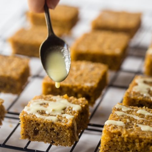 Simple and delicious this easy slow cooker recipe for lemon poppy seed cake bars makes a super tasty and moist dessert or post workout snack.