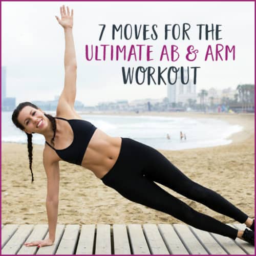 Use these moves to tone your abs and arms.