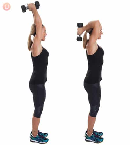 Tricep overhead extensions are great for when you want to lose weight.