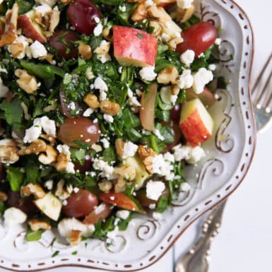 Check out this delicious The Ultimate Fruit, Cheese & Nut Salad that is the perfect summery salad!