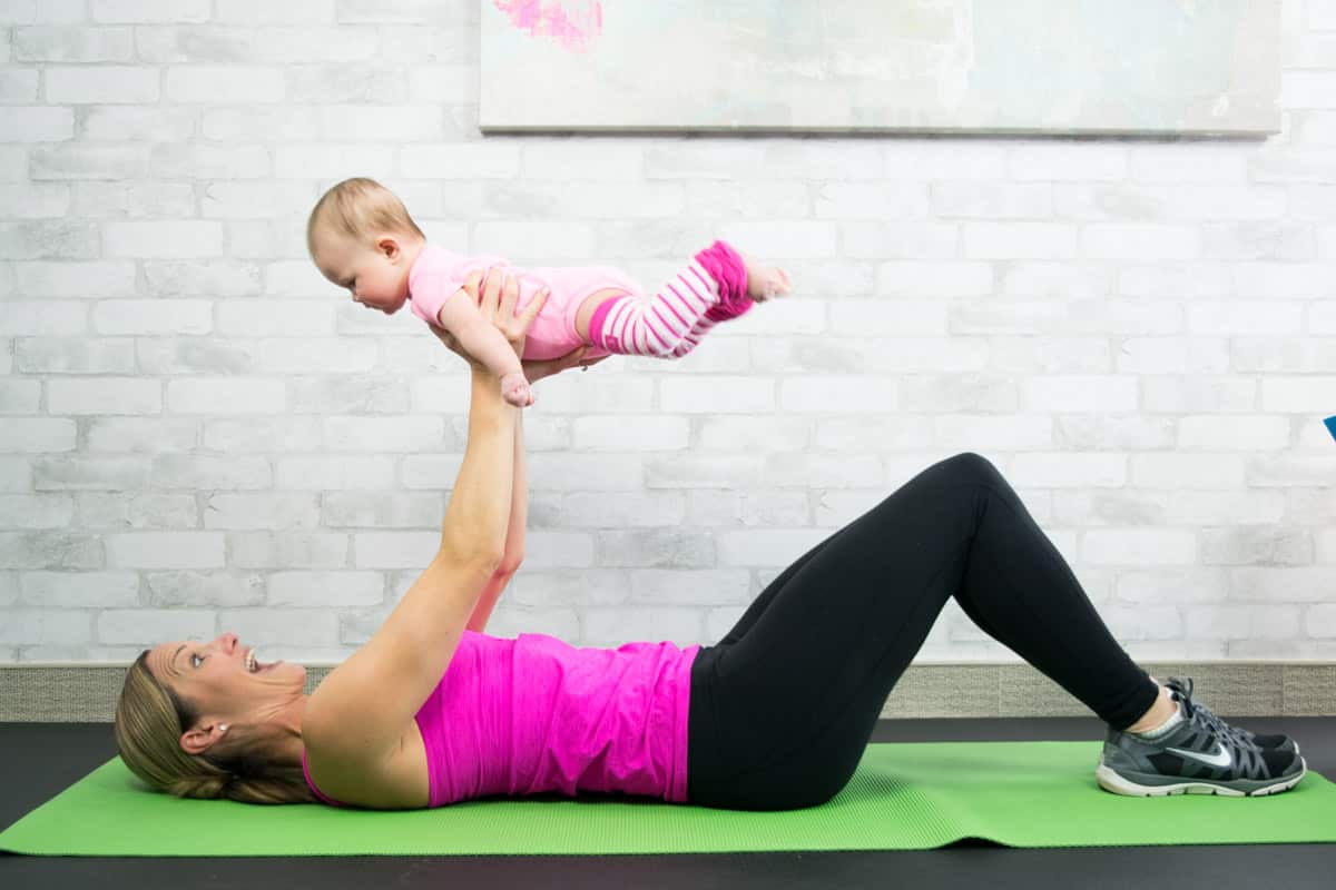 Mom and baby arm workout