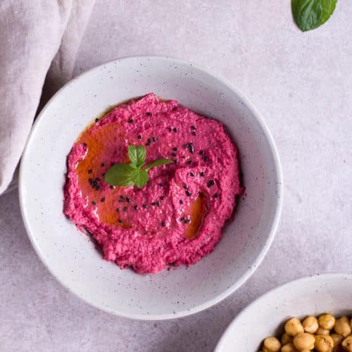 This colorful spin on hummus is just as pretty as it is yummy!