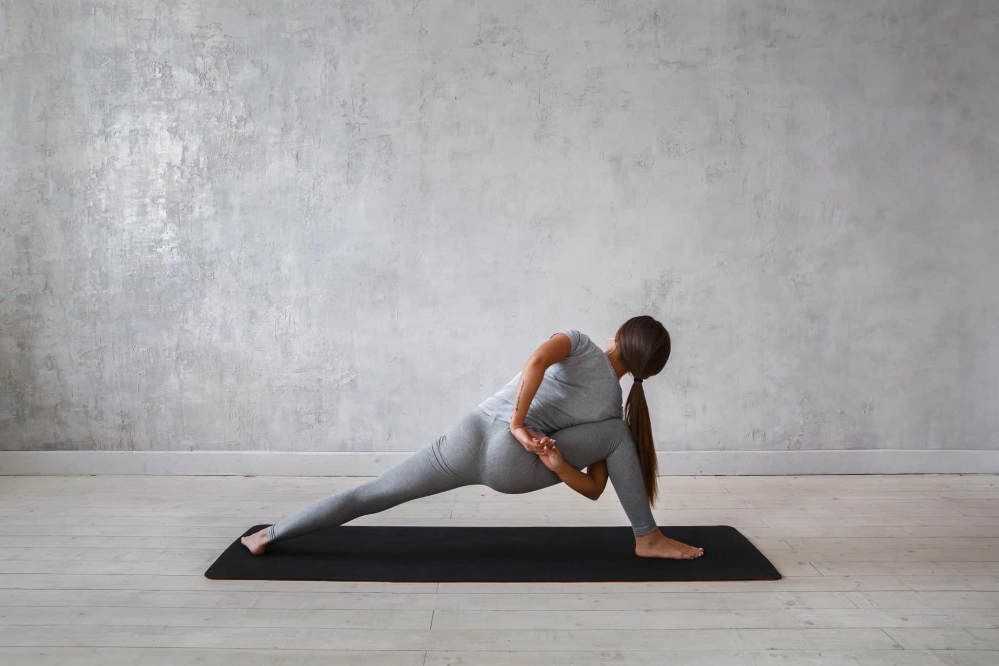 Woman doing yoga pose