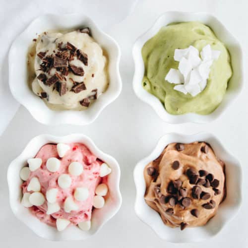 Feel good about "ice cream" with these 4 super delicious, dairy free banana "nice" creams!