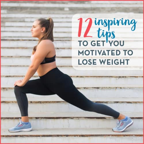 Young woman stretching on stairs finding motivation to lose weight