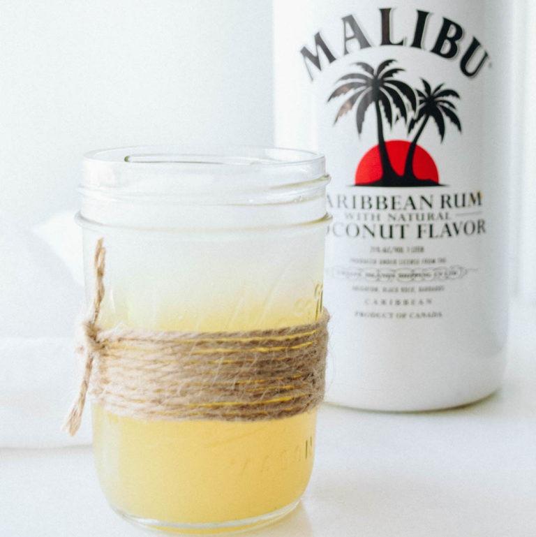 This low-calorie coconut fizz cocktail will transport you to a sunny, beach getaway.