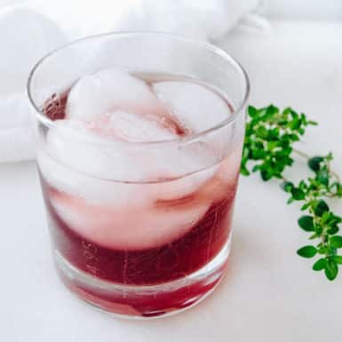 Make this super simple 3-ingredient cherry pom martini for a delicious cocktail!