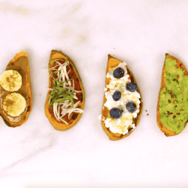 These gluten-free, vegetarian toasts are the perfect healthy breakfast and we've got four way for you to make them from sweet to savory!