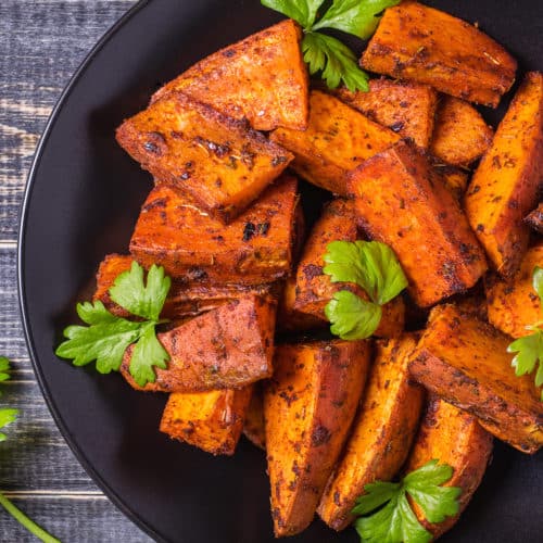 This simple and flavorful roasted sweet potato recipe is the only sweet potato side dish you'll ever need.