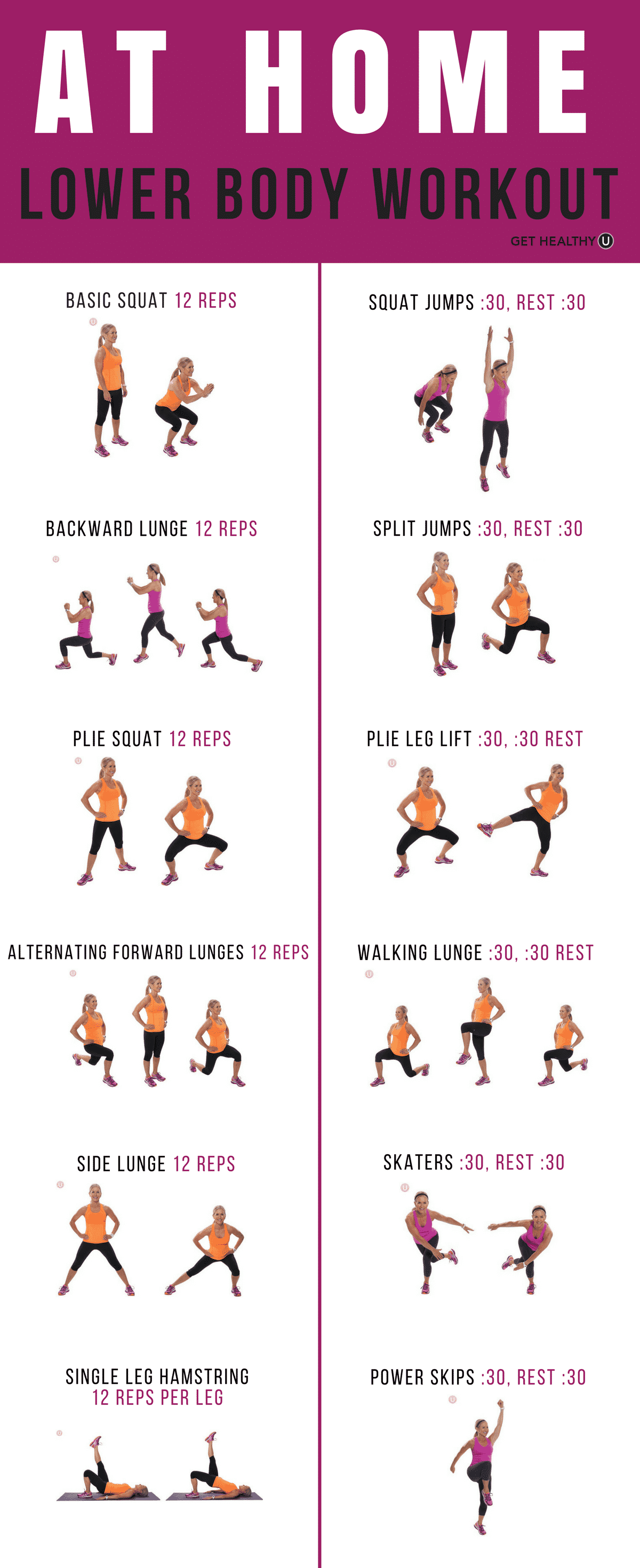 Lower Body Workout Graphic