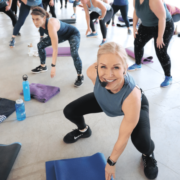 chris freytag teaching a fitness class