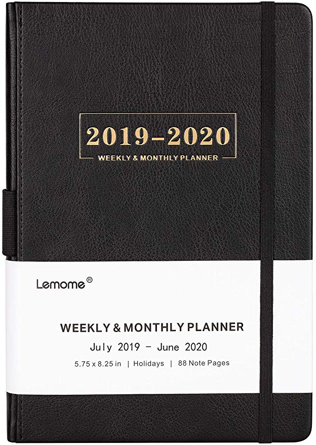 Black 2019-2020 planner