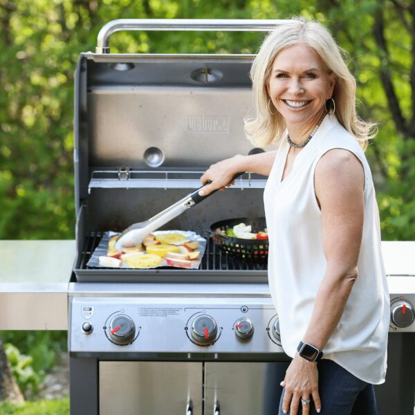 chris freytag grilling on weber gas grill