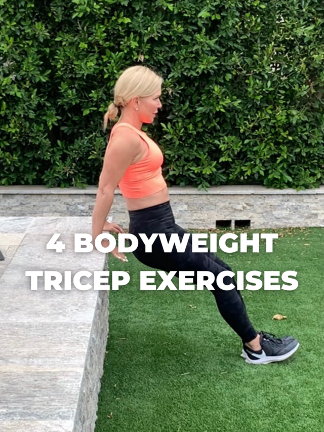 4 Bodyweight Tricep Toning Exercises