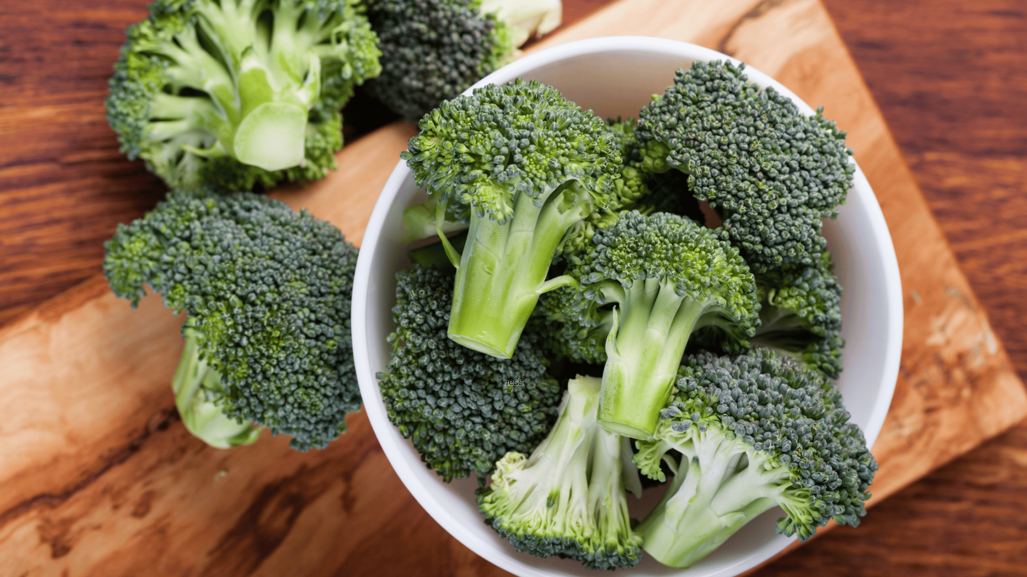 broccoli in a bowl.  