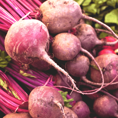 pile of fresh purple beets