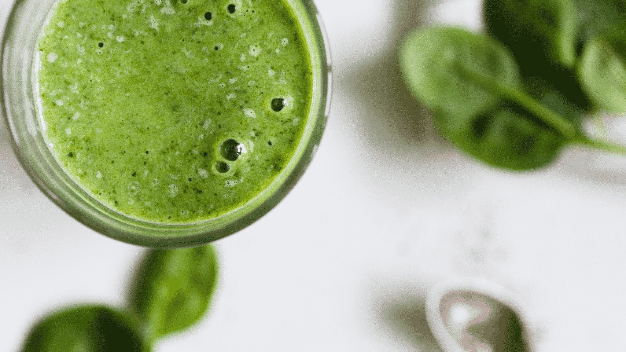 green juice with spinach 