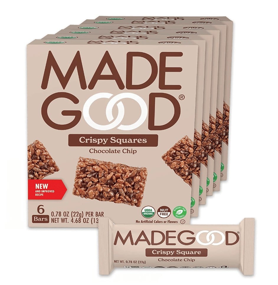 MadeGood Chocolate Chip Crispy Squares